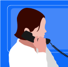 Title: Technical Assistance - Description: Someone talking on the phone.